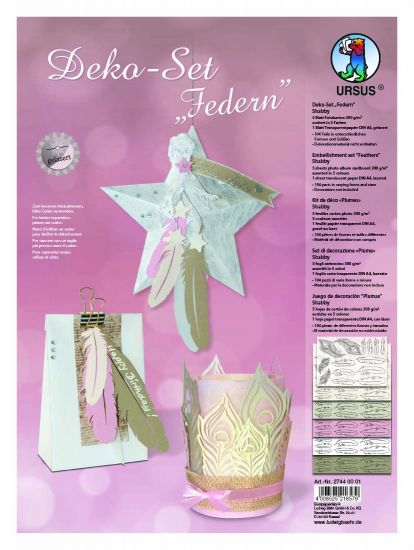 Set Paper Feathers - Shabby