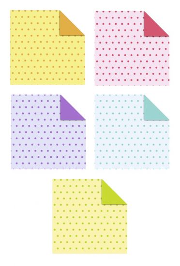 Set hartie origami, 20 x 20 cm, 80 g/m2 - Lucky Paper
