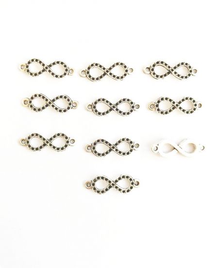 Set 5 charm-uri pentru bratari - infinit