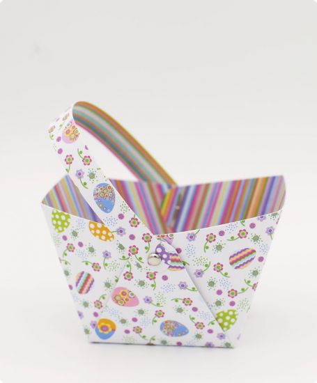 Set creativ 10 cosulete din carton imprimat 300 g/m2 - Spring and Easter