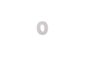 Litera "O" din lemn 5 cm