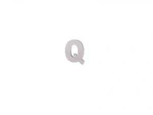Litera "Q" din lemn 5 cm