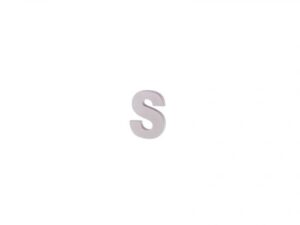 Litera "S" din lemn 5 cm