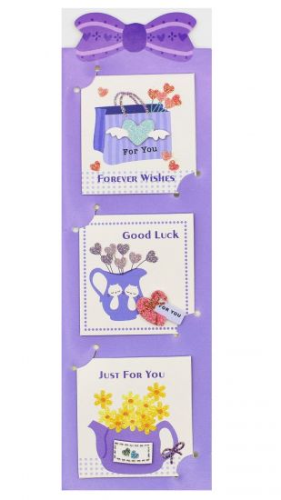 Set 3 mini-felicitari cu plicuri - Forever Wishes