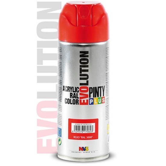 Spray Pinty Plus Evolution cu vopsea acrilica lucioasa - Silver