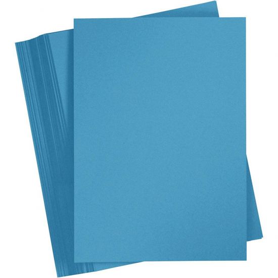Set 6 coli A4 carton 180 g/m2 - Clear Blue