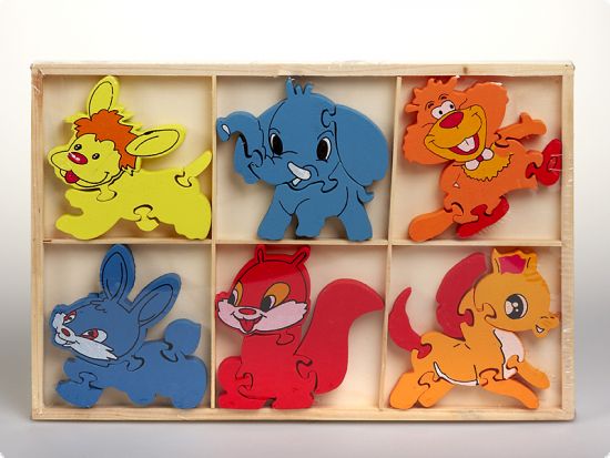 Set puzzle 6 animale