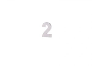 Cifra "2" din lemn 5 cm