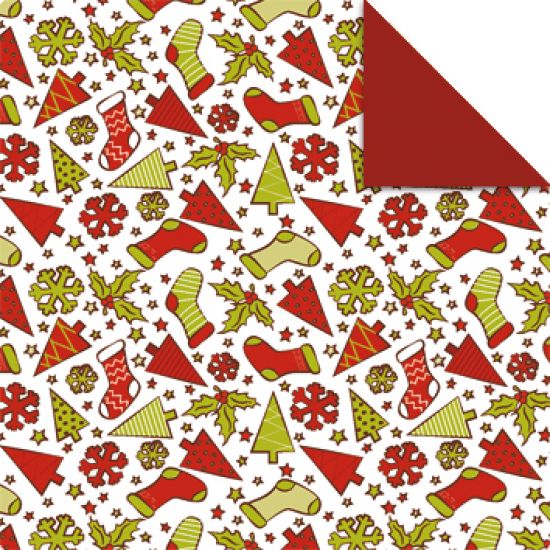 Set hartie origami, 15 x 15 cm, 80 g/m2 - Christmas