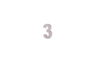 Cifra "3" din lemn 5 cm