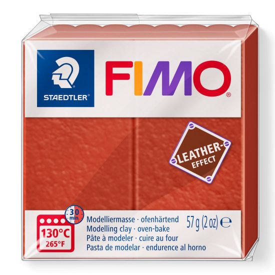 Pasta de modelaj Fimo Leather Effect 56 g - Rust