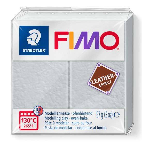 Pasta de modelaj Fimo Leather Effect 56 g - Dove Grey
