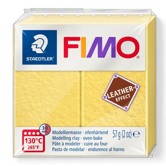 Pasta de modelaj Fimo Leather Effect 56 g - Saffron Yellow