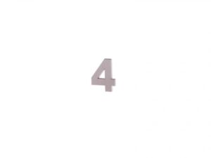 Cifra "4" din lemn 5 cm