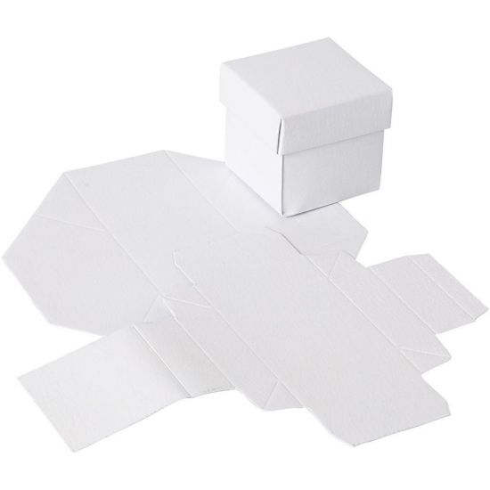 Cutie 5,5 x 5,5 cm din carton alb