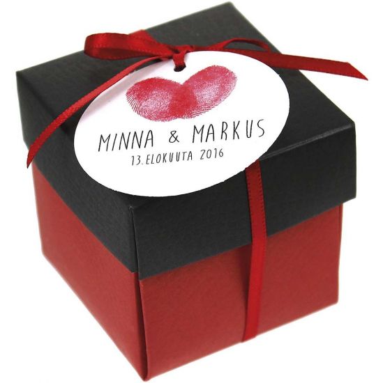 Cutie 5,5 x 5,5 cm din carton negru
