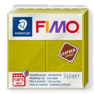 Pasta de modelaj Fimo Leather Effect 56 g - Olive