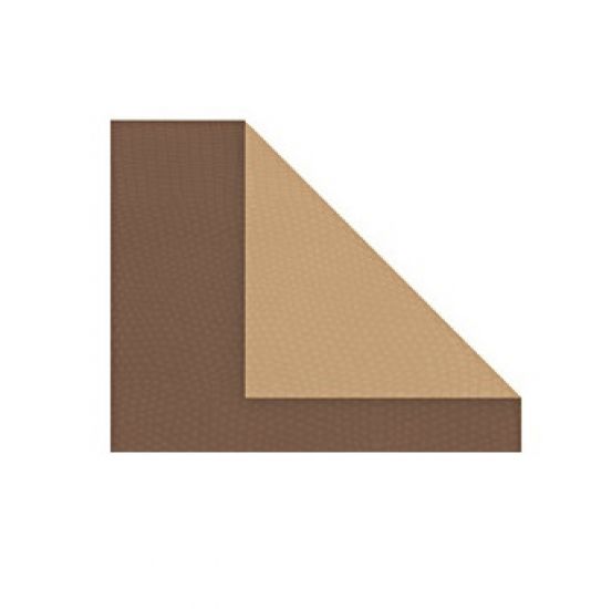 Set 10 cartoane A5 embosate, cu doua fete uni - Brown / Light Brown