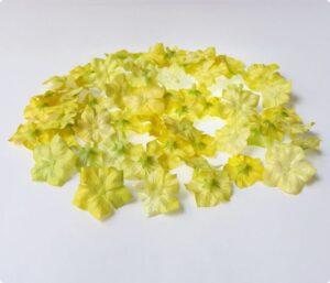Set 60 flori decorative  - Yellow
