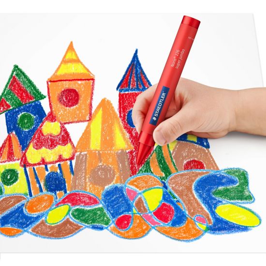 Set 12 creioane cerate groase de 1,4 cm - Super Jumbo 14mm