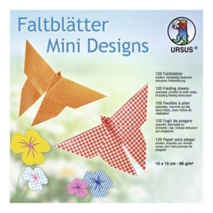 Set hartie origami, 15 x 15 cm, 80 g/m2 - Mini designs