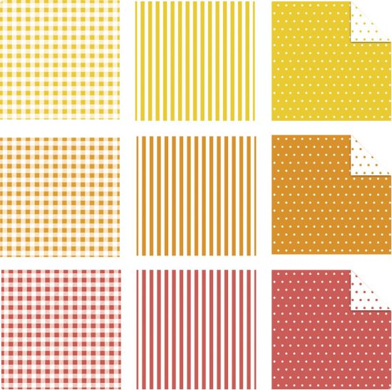 Set hartie origami, 15 x 15 cm, 80 g/m2 - Mini designs
