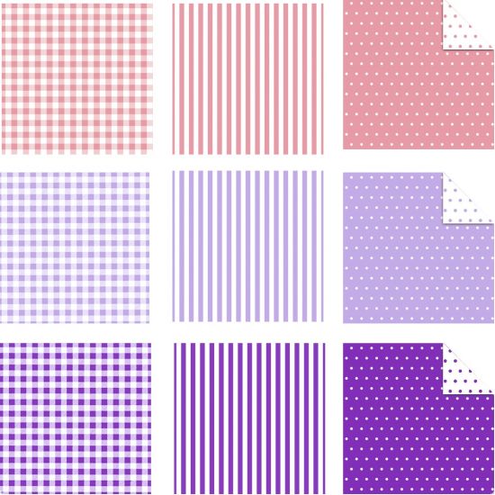 Set hartie origami, 15 x 15 cm, 80 g/m2 - Mini designs