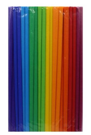 Set hartie creponata lata de 25 cm, 10 culori intense