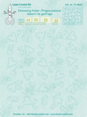Matrita pentru embosare 16 x 14,4 cm - Hearts