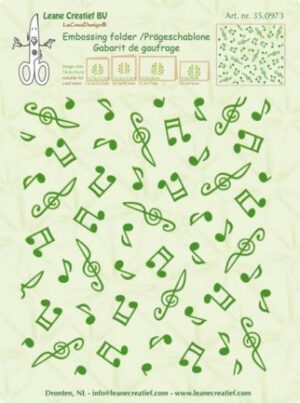 Matrita pentru embosare 16 x 14,4 cm - Musical