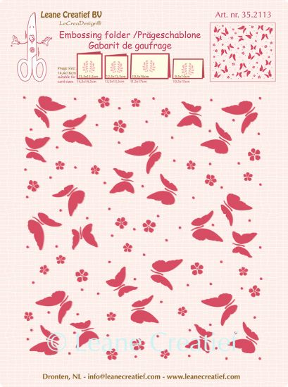 Matrita pentru embosare 16 x 14,4 cm - Butterflies