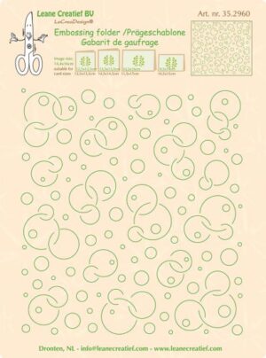 Matrita pentru embosare 16 x 14,4 cm - Circles