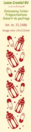 Matrita pentru embosare margine 12,2 x 2,4 cm - Bottles & Pins