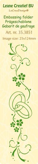 Matrita pentru embosare margine 12,4 x 2,5 cm - Marriage