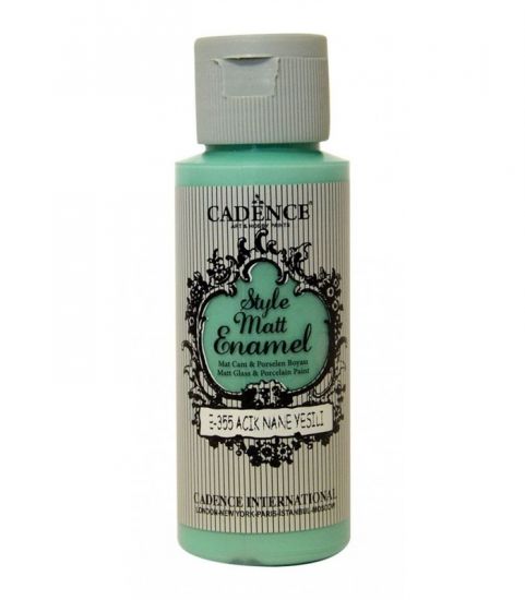 Vopsea pentru sticla, portelan, ceramica - Style Matt Enamel - Light Mint Green
