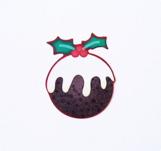 Set 6 aplicatii ornamentale Xmas - Christmas Pudding
