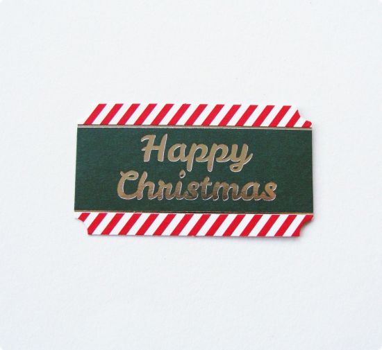 Set 6 aplicatii ornamentale Xmas - Happy Christmas