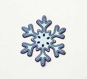 Set 6 aplicatii ornamentale Xmas - Snowflake