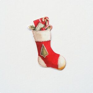 Set 6 aplicatii ornamentale Xmas - Santa s Boot