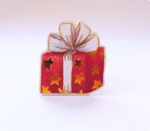 Set 6 aplicatii ornamentale Xmas - Gift Box