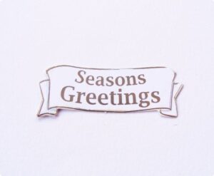 Set 6 aplicatii ornamentale Xmas - Seasons Greetings