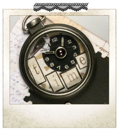 Charm din metal - Clock support M06