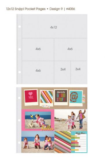 Set 10 mape Snap compartimentate pentru fotografii -Your Memories in a Snap