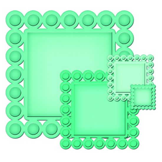 Set 4 matrite - Beaded Squares