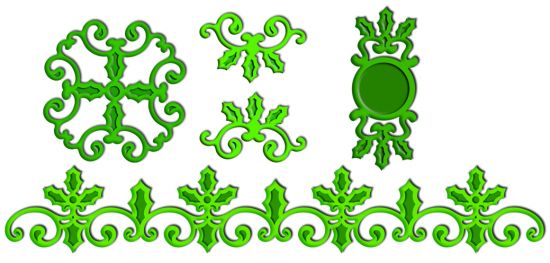 Set 5 matrite - Holly Accents