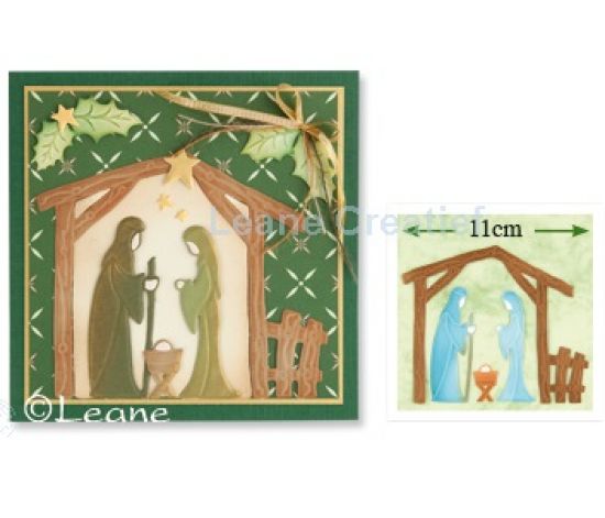 Set 5 matrite Leabilitie cut & embossing die - Nativity
