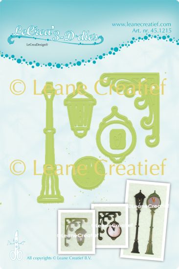 Set 6 matrite Leabilitie cut & embossing die - Clock & Lantern