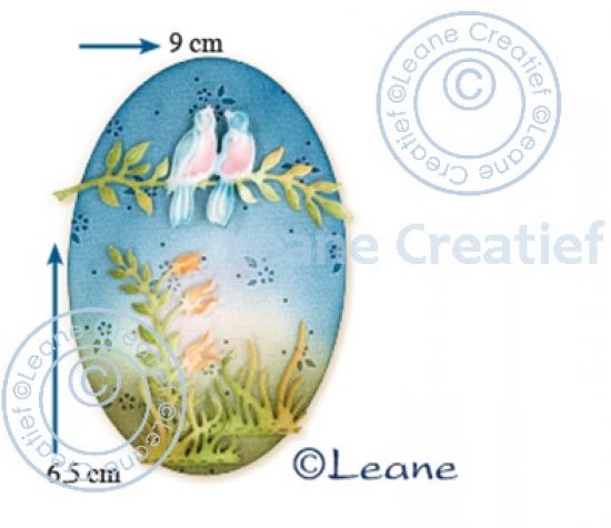Set 5 matrite Leabilitie cut & embossing die - Birds & Branches
