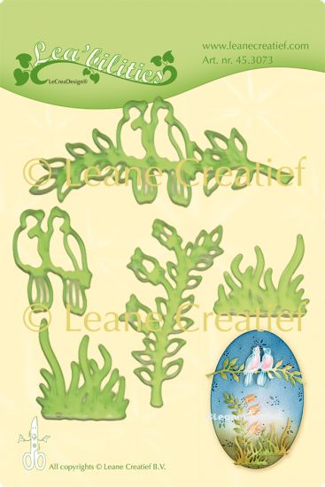 Set 5 matrite Leabilitie cut & embossing die - Birds & Branches