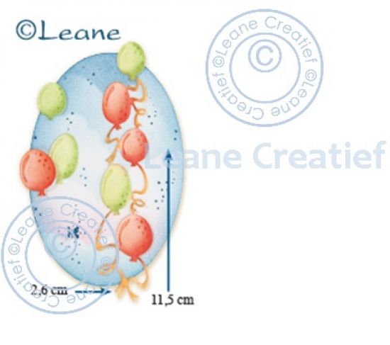 Set 4 matrite Leabilitie cut & embossing die - Balloons